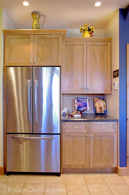 Refrigerator Cabinets Kitchen Storage
