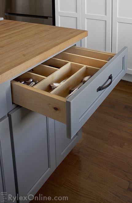 Kitchen Drawer with Utensil Dividers
