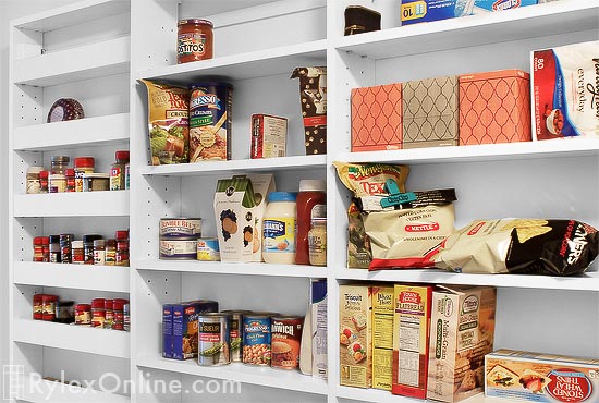 Organized Food Storage Pantry Closet