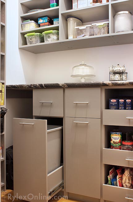 Pantry Cabinet Pull-Out Recycle Bin Drawer