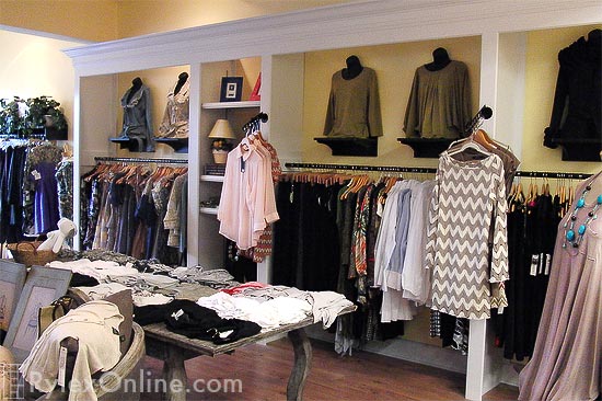 Clothing Store Display with Mannequin Stands