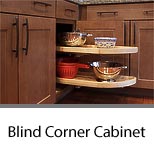 Kitchen Corner Cabinets with Double Tier Lazy Susan