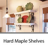 Thick Maple Shelves