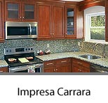Impresa Kitchen Cabinetry with Reeded Glass and Granite Counters