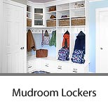 Family Mudroom Lockers with Seat Bench