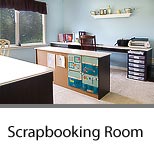 Scrapbook Craft Room Cabinets and Storage