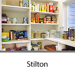 Kitchen Pantry with Open Shelves